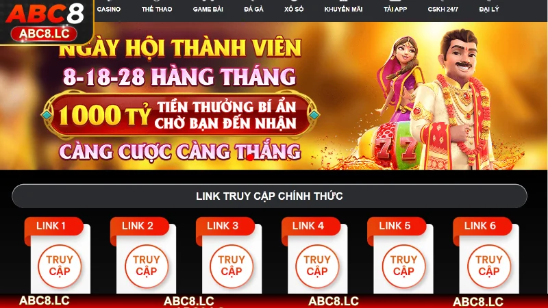 ABC8 là thương hiệu cá cược đẳng cấp trên thị trường