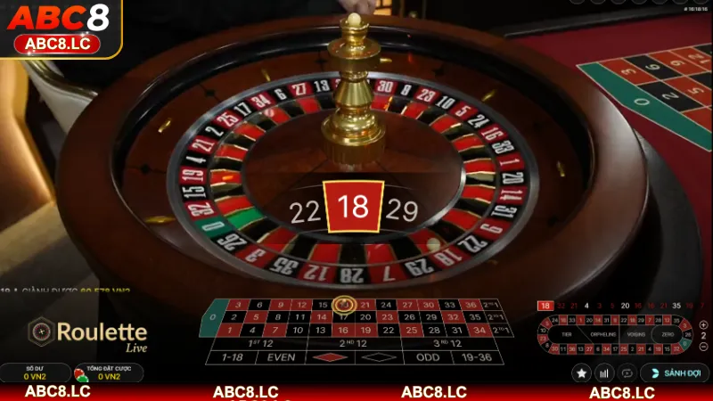 Các bàn chơi Roulette hiển thị đa góc quay để bạn theo dõi